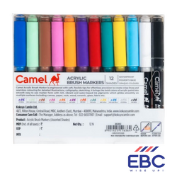 CAMEL Acrylic Brush Markers Set of 12 